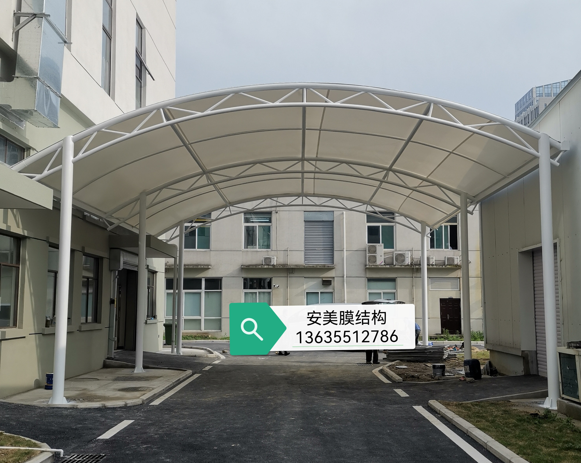 合肥英太制藥股份有限公司膜結(jié)構(gòu)通道雨棚